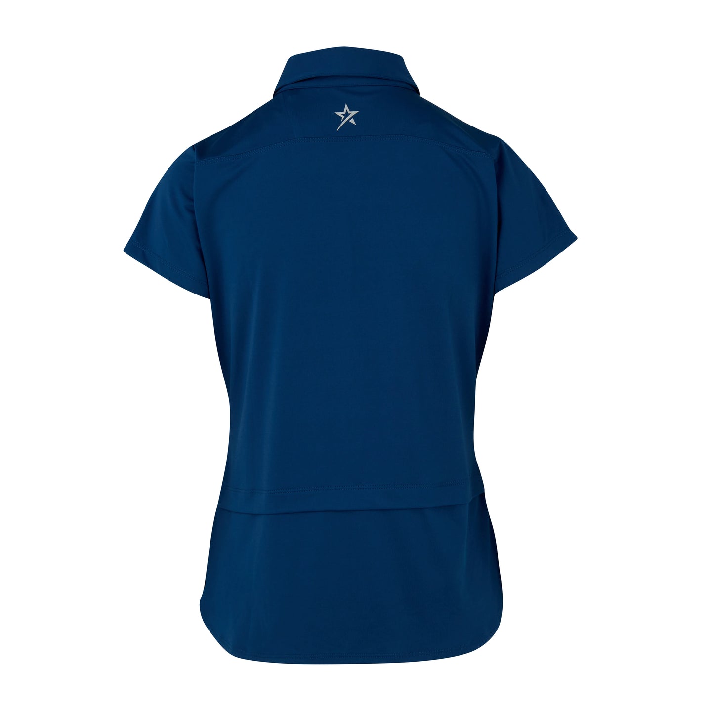Swing Out Sister Amelie Cap Sleeve Polo - Atlantic Blue