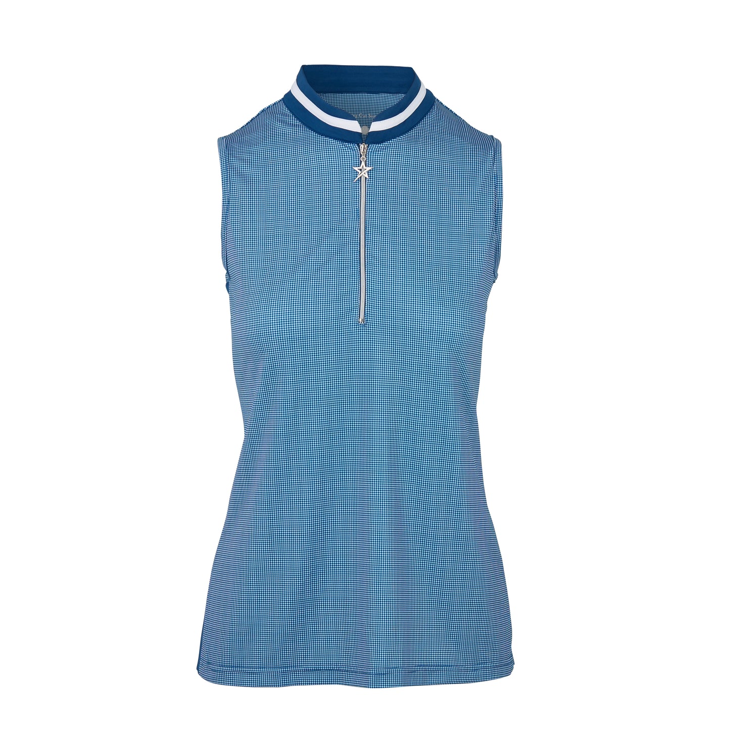 Swing Out Sister Bette Sleeveless Polo - Gingham