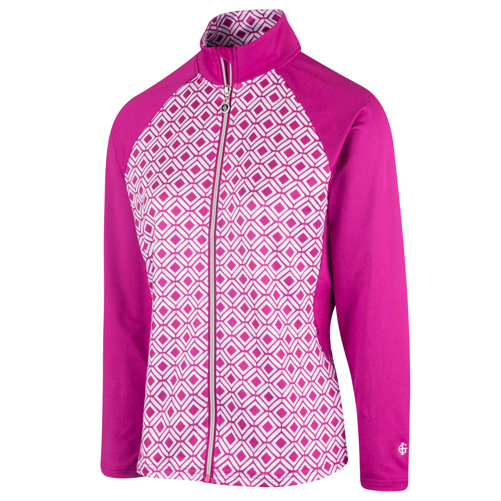 Island Green SS22 Full Zip Top - Orchid