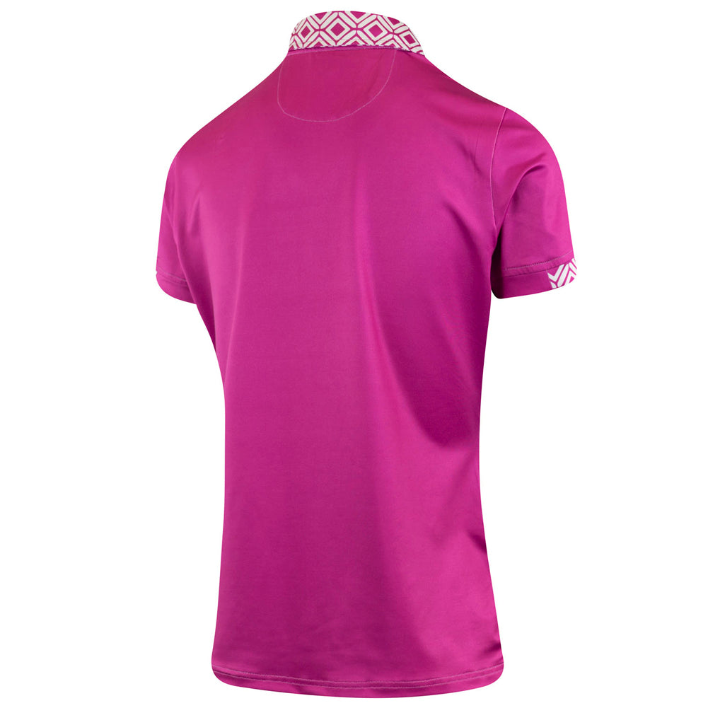 Island Green SS22 Zip Polo - Orchid