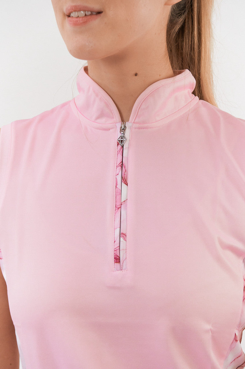 Pure Golf Holly Cap Sleeve Polo Shirt