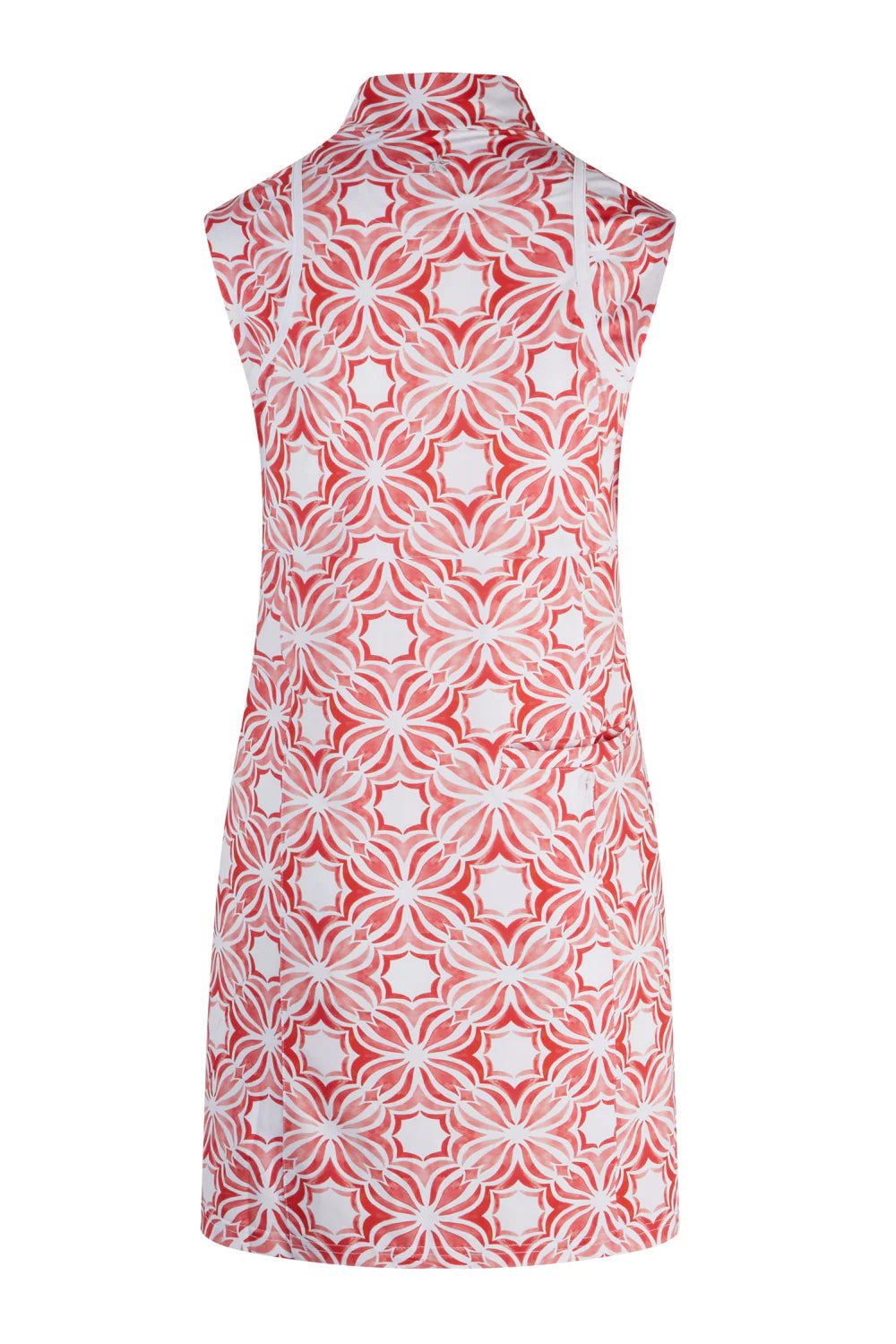 Swing Out Sister Geo Sleeveless Dress - Code Red
