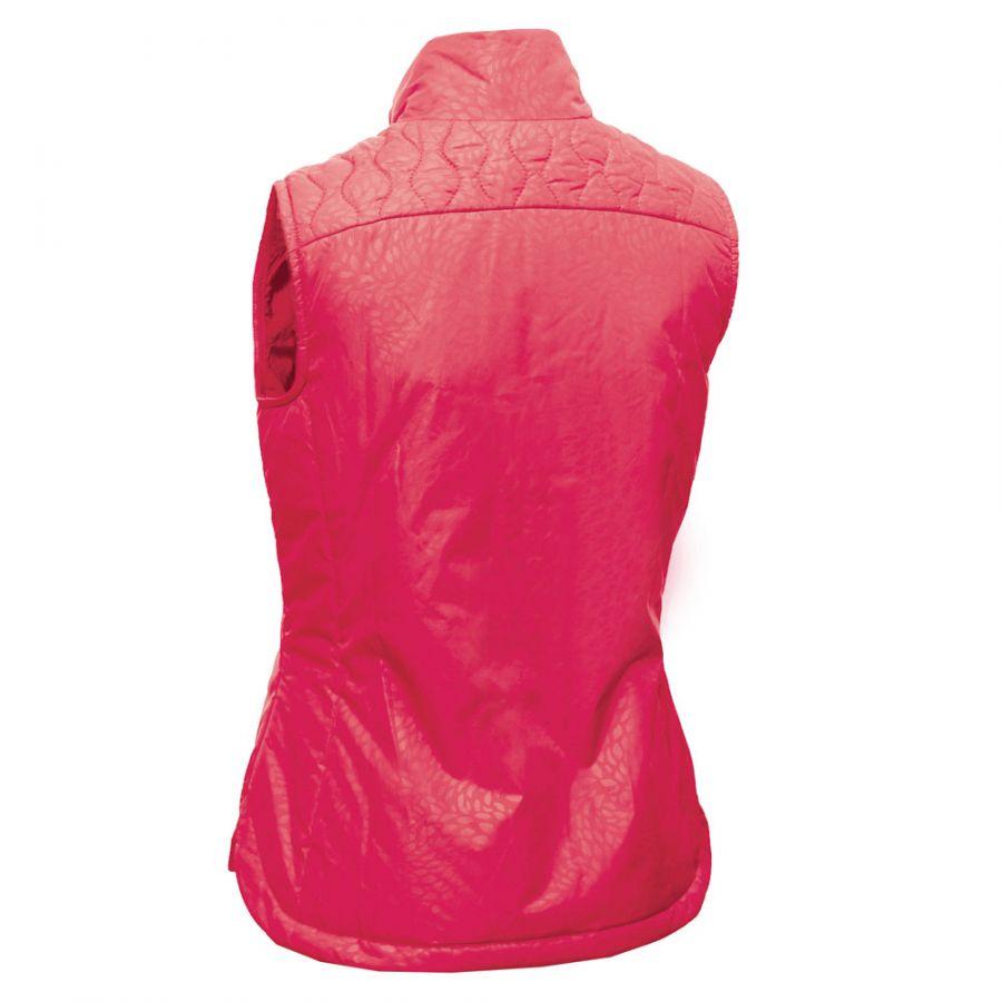 Green Lamb Khloe Quilted Panel Gilet - Strawberry