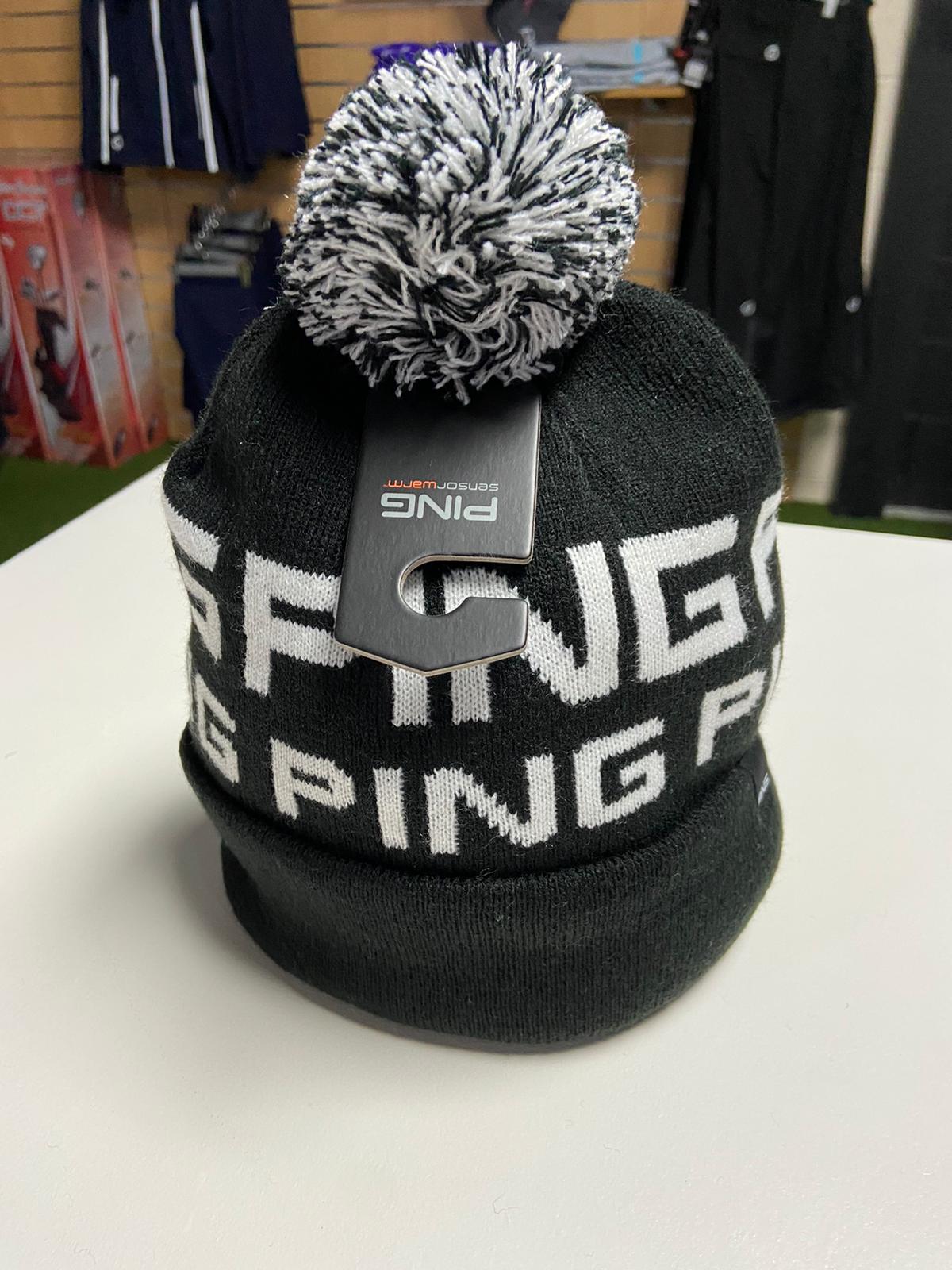 Ping Logo Bobble Hat - Black