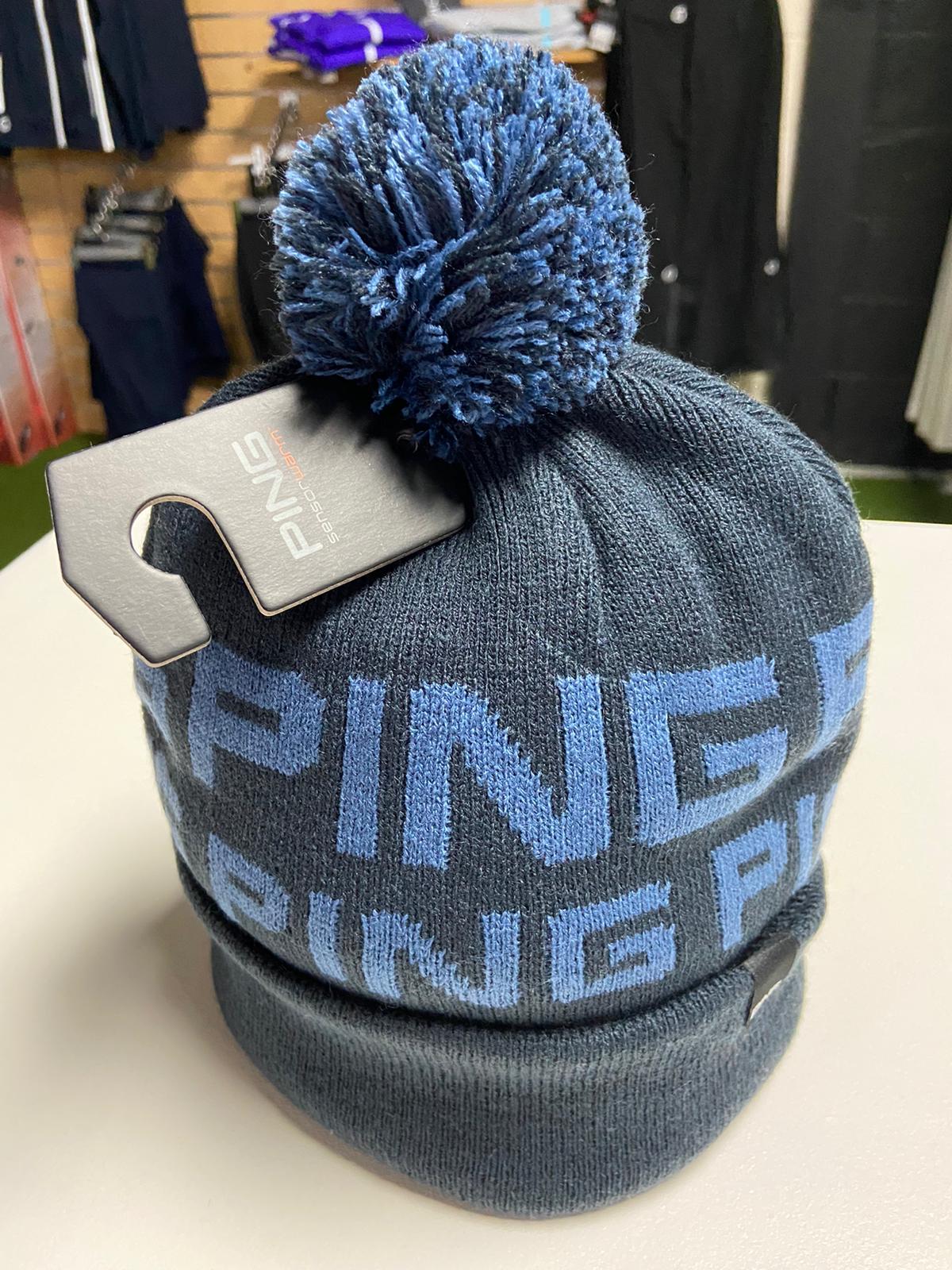 Ping Logo Bobble Hat - Blue