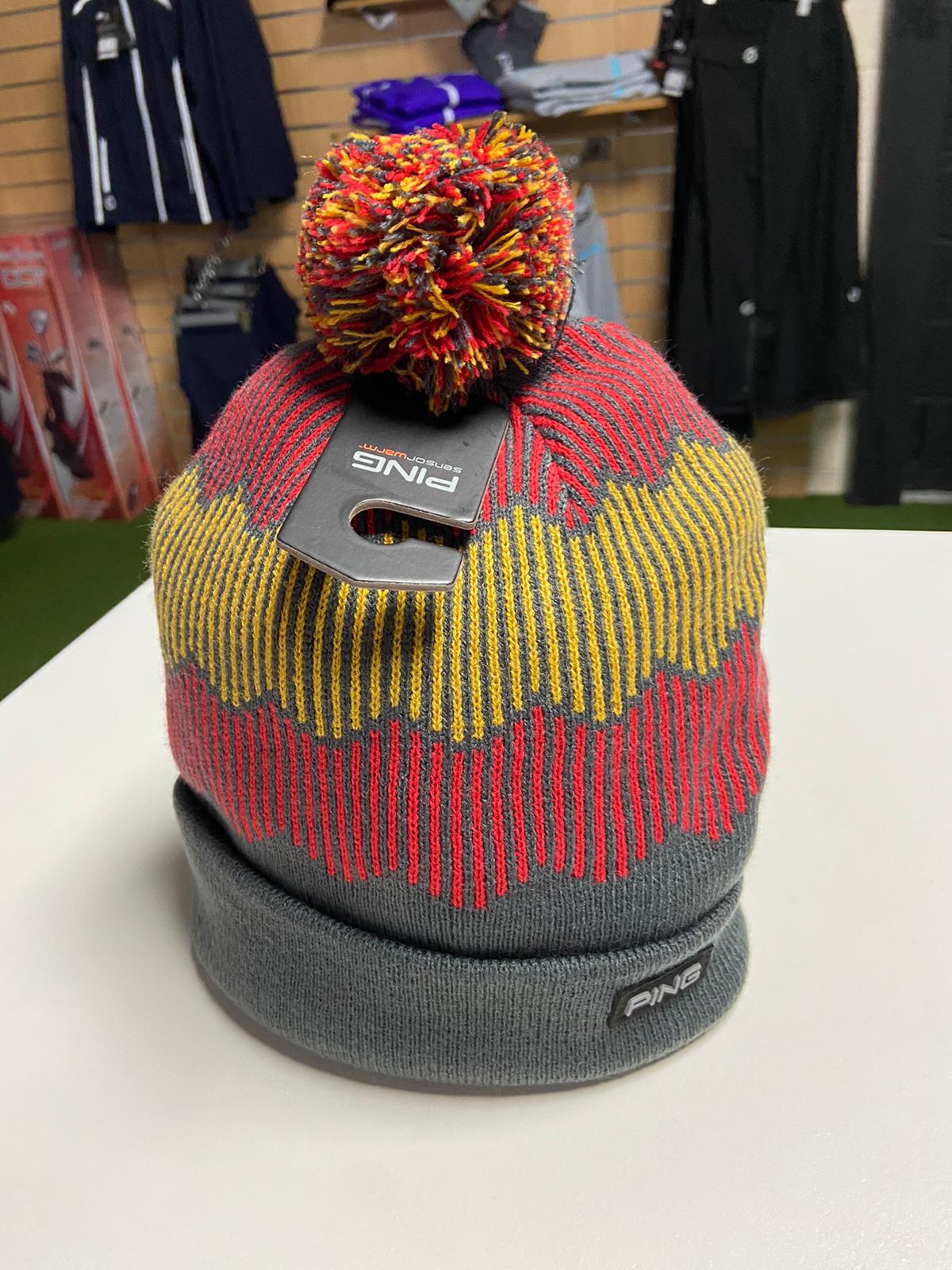 Ping Brights Bobble Hat - Red/Yellow